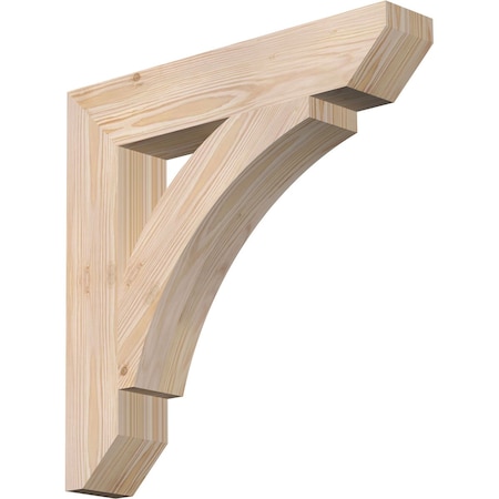 Ekena Millwork Thorton Slat Smooth Bracket, Douglas Fir, 3 1/2"W x 20"D x 20"H BKT04X20X20THR06SDF